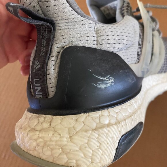 adidas Ultra Boost Undefeated Performance Running Grey | US 10.5 | No Insoles - Picture 5 of 10